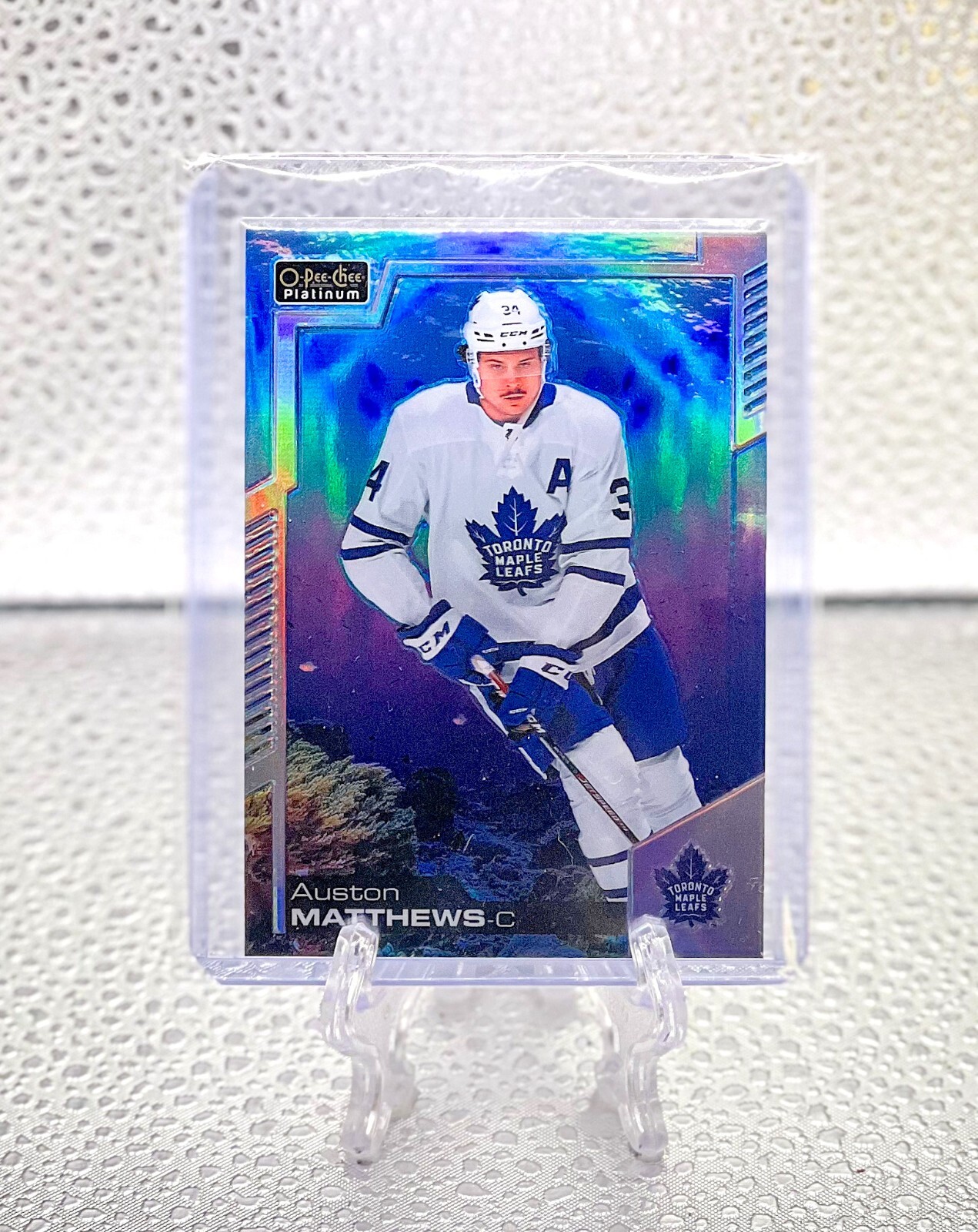 AUSTON MATTHEWS 2020 O-Pee-Chee Platinum #5 AQUAMARINE /399 PARALLEL