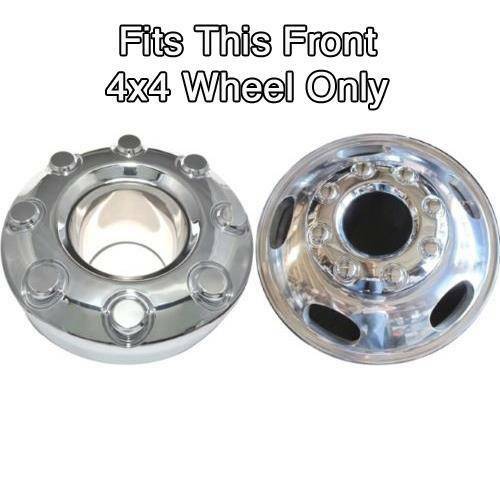 FOR 2005-2018 Ford F-350 F350 Dually 4x4 Open Front Wheel Chrome Center Hub Cap - Picture 2 of 10