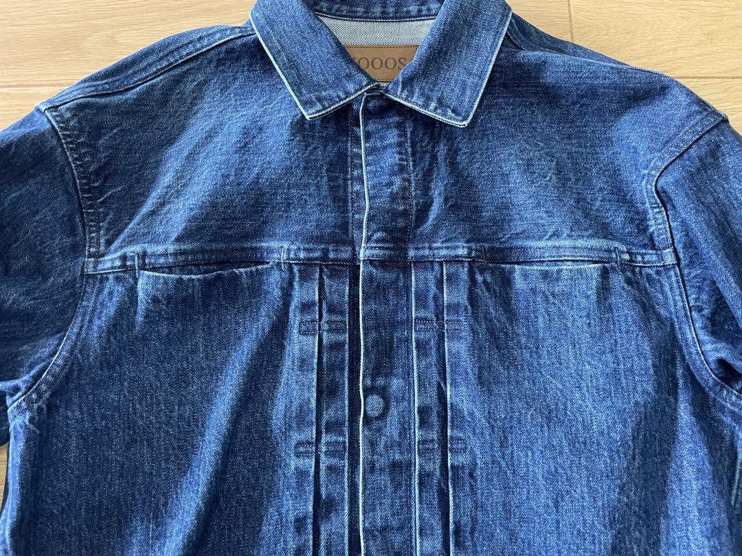 Size M Denim Jacket with Invisible Pleats - Thousands Size M Denim Jacket with Invisible Pleats - Thousands