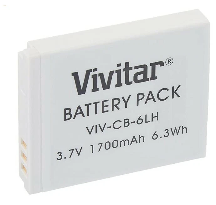 Batería de repuesto Vivitar NB-6L para cámaras Canon seleccionadas | Paquete de 2 baterías Foto 2 de 2