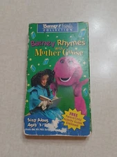 Barney & Friends VHS Tape Barney Rhymes With Mother Goose