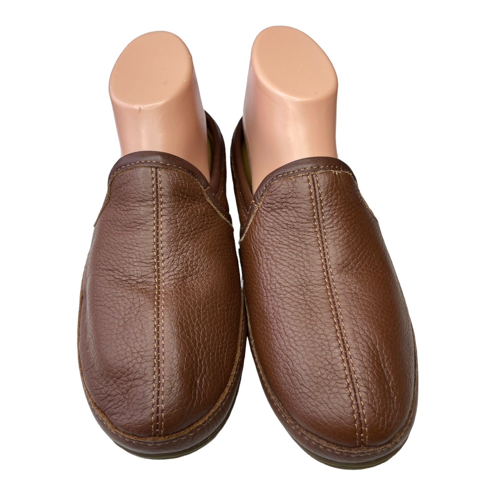 LL Bean Mens Elk Hide Slipper Slip On Leather Slides Various Sizes eBay