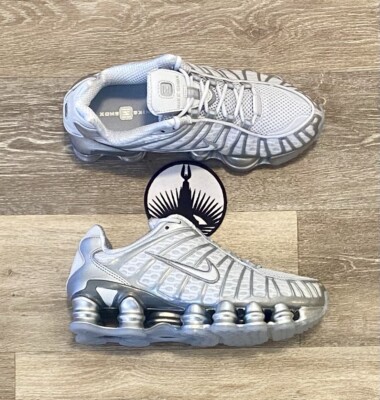 Nike Shox TL 'Chrome' Pure Platinum White AR3566-003 Women's Size