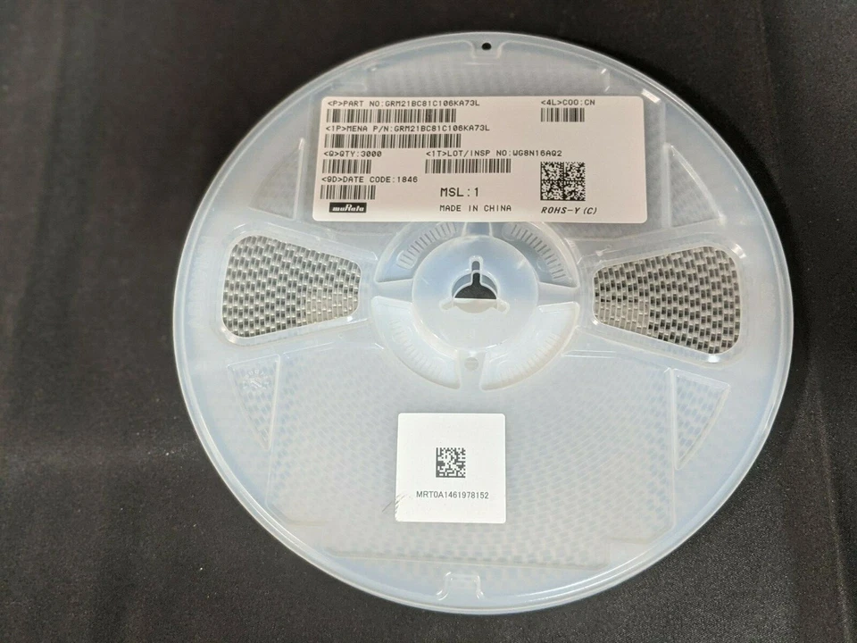 MuRata GRM21BC81C106MA73L X6S 表面安装 多层 Cermaic 电容器 3000 件 — 第 4/4 张图片