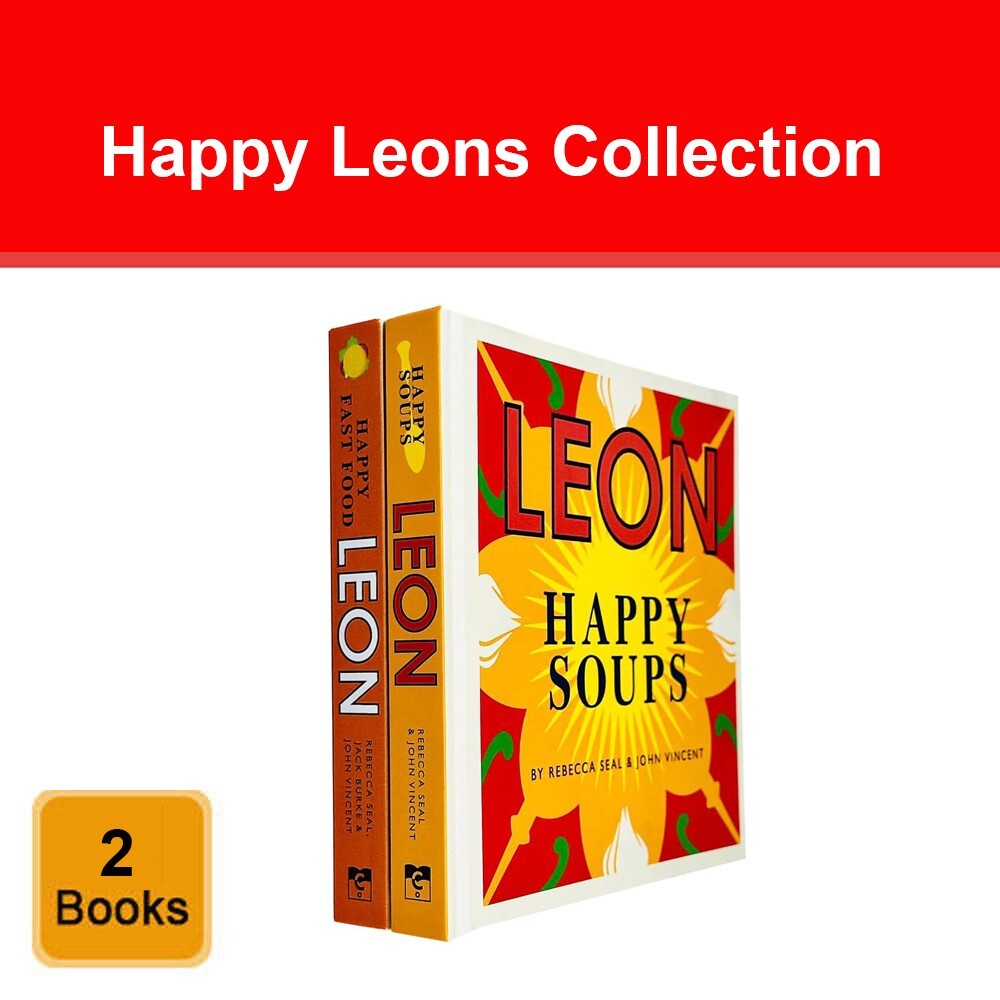 Happy Leons Collection 2 Books Set Leon Happy Fast Food, Leon Happy Soups