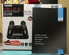 The Platinum Karaoke Machine adults with 2 upgraded Wireless Mics  Book New