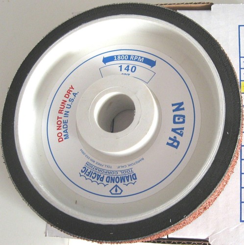 6" NOVA Diamond Pacific GRIT 140 Resin-Bond Sanding Polishing Wheels shape Genie - 第 1/2 張圖片