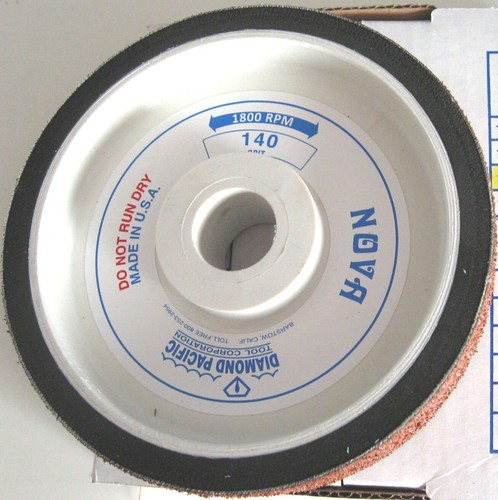 6" NOVA Diamond Pacific GRIT 140 Resin-Bond Sanding Polishing Wheels shape Genie - Picture 1 of 2