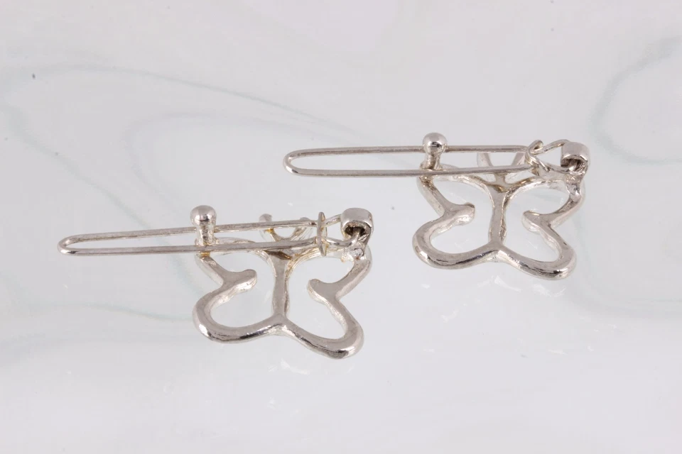 CORREAS/PINZAS PARA EL PELO MARIPOSA PLATEADAS 4138B Foto 2 de 2