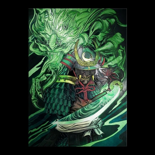 Displate Limited Edition - Ghostly Samurai /1000 - Original Packaging - Opened