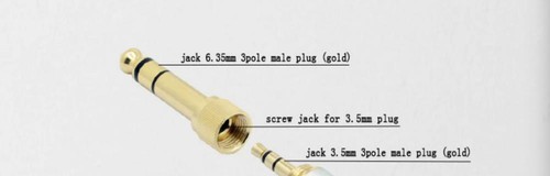 6.35mm 3pole Male with Inside Screw to 3.5mm Jack Stereo Female Converter - Picture 9 of 9