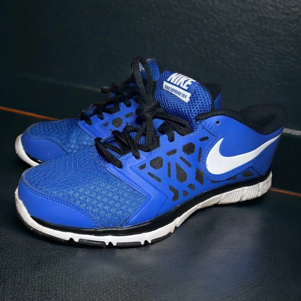 Baskets bleues Nike Flex Supreme Tr 4 entraînement athlétique jeunesse taille 6Y 759990 400