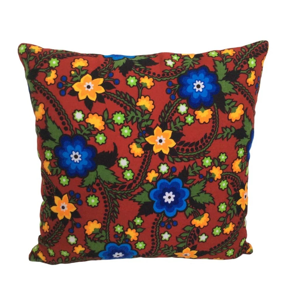 Love/Heart & Blue Sequins Floral Flannel Decorative Pillow Case / Cushion Cover - Image 3 of 4