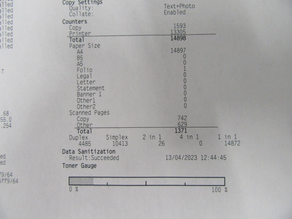 1102TF3NL0 Kyocera M3145dn Printer Mono A4 MFP 3145 Low Count Under 15K WARRANTY - Image 4 of 4