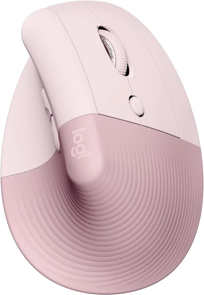 Logitech Lift Vertical Ergonomic Mouse, Gummibeschichtete Grifffläche, Bequeme Daumenauflage, 4 anpassbare leise Tasten - Bild 2