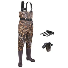 HISEA Unisex Fishing Chest Waders Cleated Bootfoot Waterproof Hunting Work Wader