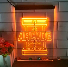 Arcade Game Room Console LED Neon Light Sign Video Play Man Cave Shop Wall Décor