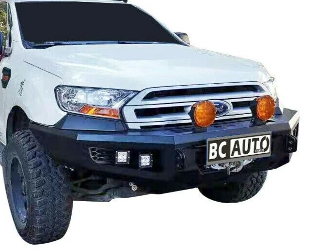 Front Bull bar Bumper Bar suitable for Ford Ranger 2015-21 XLS 4 LEDs Steel - image 3 of 4