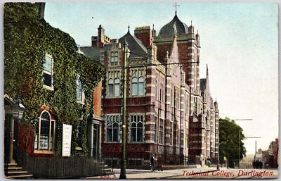 Technical College Darlington County Durham England Postcard