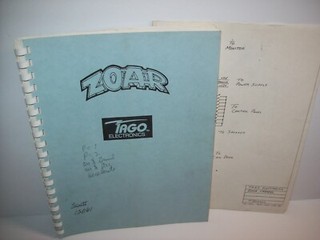 Zoar Arcade MANUAL Original Tago 1983 Video Game Service Info With Schematics 
