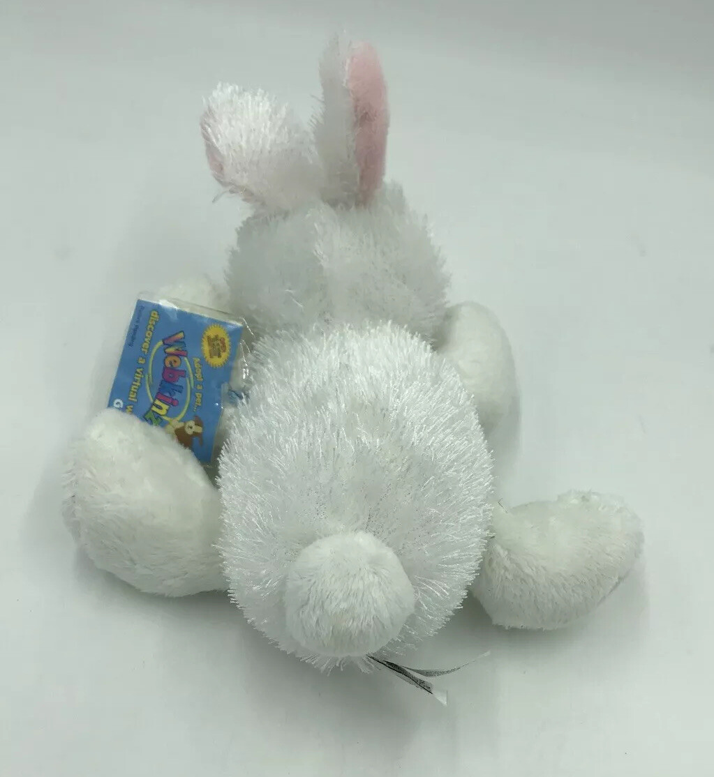 Webkinz GANZ Rabbit HM078 White Bunny No Code Plush EC B161 for sale ...
