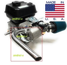 Mini Bike Exhaust Header Pipe for: Predator 212cc, Honda GX160 GX200, DuroMax 7