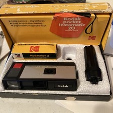 Vintage Kodak Pocket Instamatic 20 Film Camera Flash Cube UNTESTED