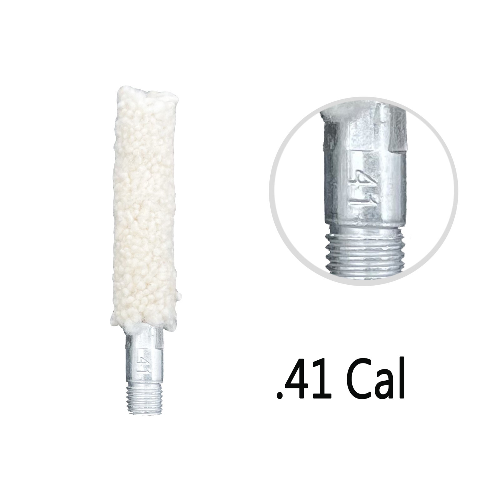 5 Pieces Gun Cleaning Mop Bore Cotton Mop Brush for 12GA, .22 Cal, .17