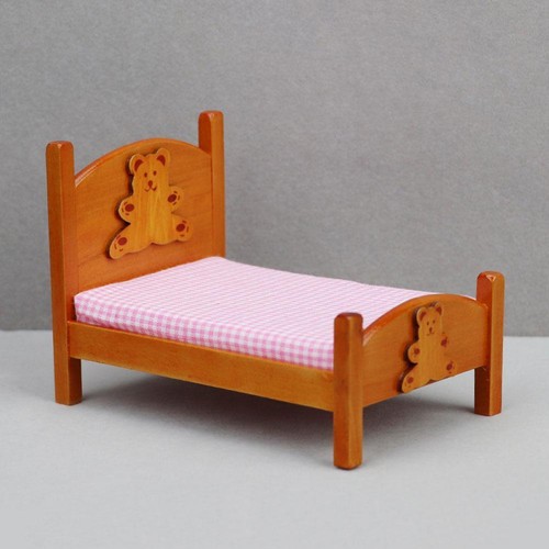 Odoria Bedroom Furniture Miniature Miniature doll bear set' bed V7L7 - Photo 10/14