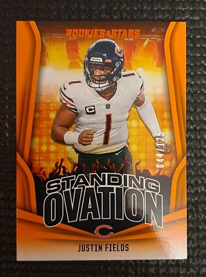 2023 Panini Rookies & Stars - Standing Ovation Orange #SO-13 Justin Fields /125