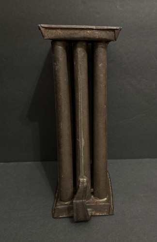 Antique 1800โs 12-Hole Tin Candle Stick Mold w/2 Strap Handles, 10.5โ Tall - Picture 11 of 24