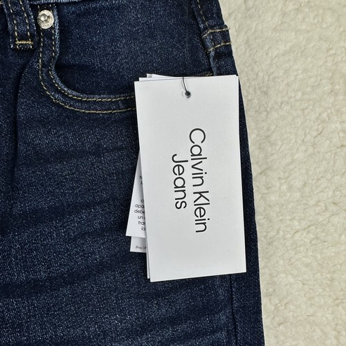 Calvin Klein Boy Skinny Fit Stretch Denim Jean 5 Pocket Zipper Fly & Button Sz 6 - Picture 13 of 14