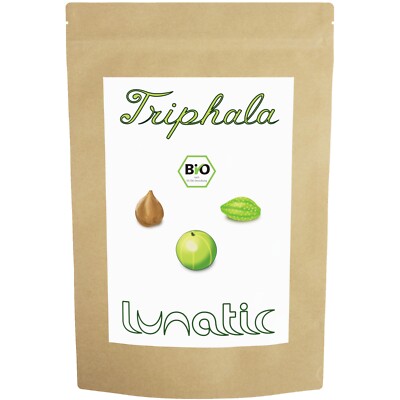 Bio-Triphala-Pulver 1kg   Rohkostqualität - Amalaki - Bibhitaki - Haritaki
