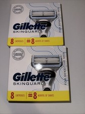 2 Boxes Gillette Skinguard Men's Razor Blade Refill - 8 Count per Box Lot of 2