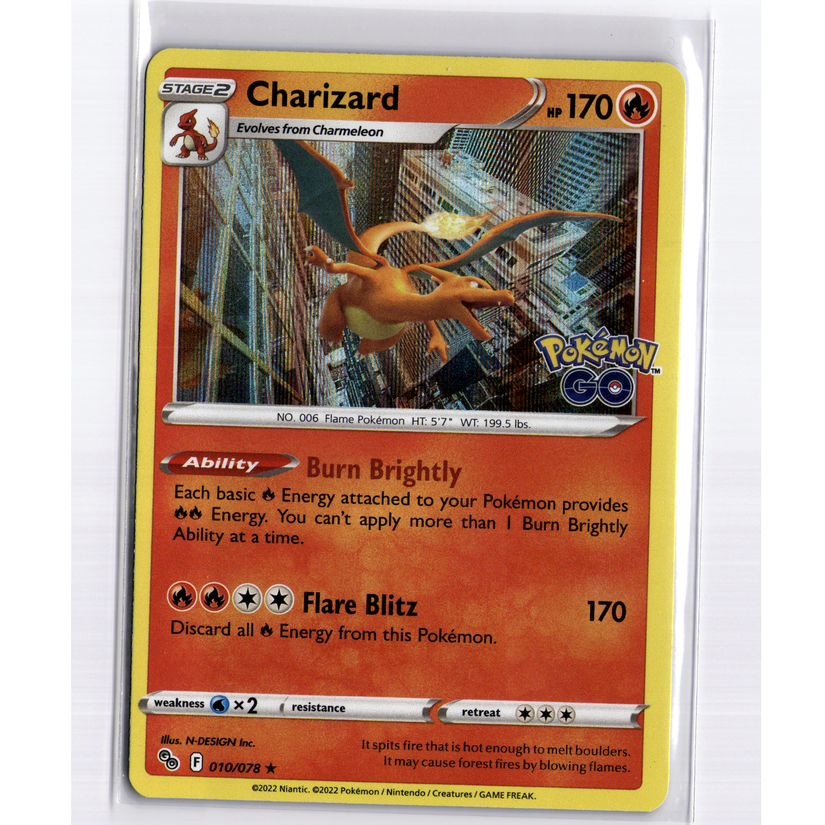 Charizard Holo Rare Holo 010/078 Pokemon GO NM | eBay Charizard Holo Rare Holo 010/078 Pokemon GO NM | eBay