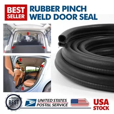 19.7FT Black U Shape Rubber Seal Weather Strip Trim Window Lock Trunk Hood