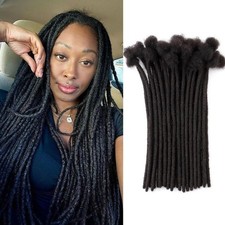 Obeani 0.4mm Micro Loc Extensions Human Hair 14 Inch 30 Strands/Pack Handmade