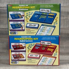 Hands on Regrouping Kit Addition  Subtraction Math Practice Lakeshore -SEALED