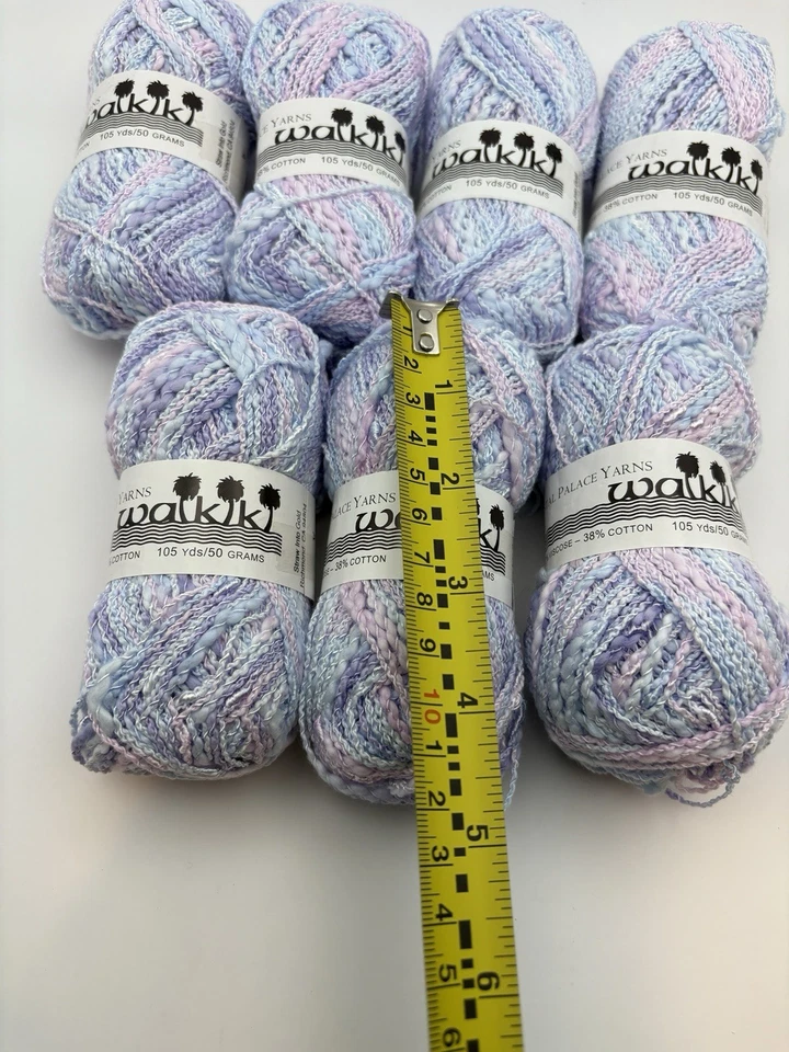 Crystal Palace Waikiki 9800 mezcla de algodón lavanda 50 g 105 yardas cada bebé pastel Foto 2 de 4