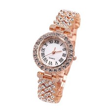 Luxury Diamond Women s Watch Set Gold Quartz Watch Matching Bracelet