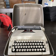 Vintage Sears Citation Portable Manual Typewriter. 1960’s. White. thumbnail