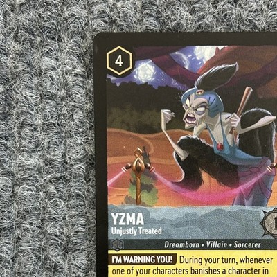 Disney Lorcana Shimmering Skies Yzma Unjustly Treated 184/204 Rare