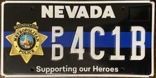 2022 Nevada Las Vegas Police Foundation License Plate 2022 Nevada Las Vegas Police Foundation License Plate