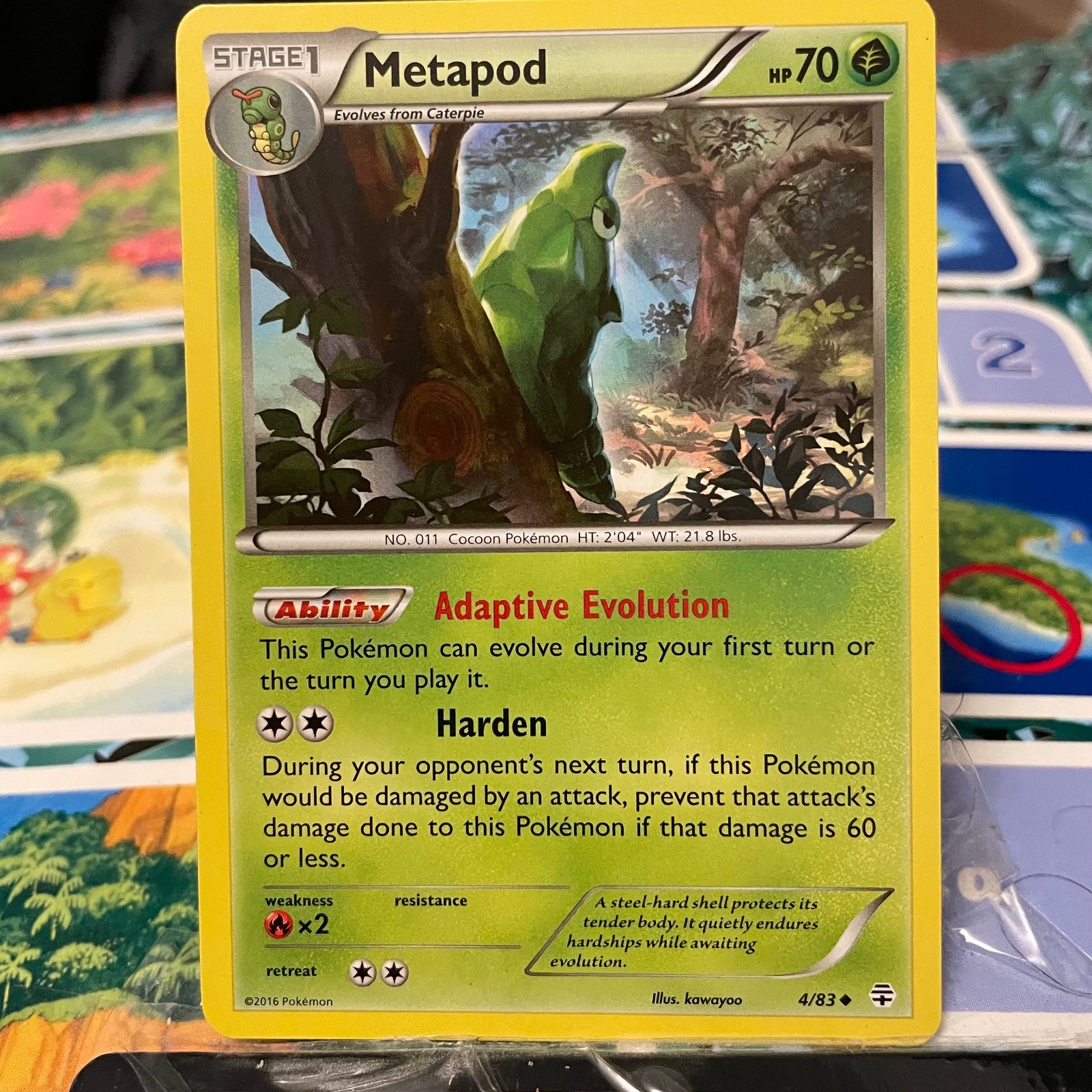Metapod 2/106 Uncommon Flashfire Pokemon Near Mint
