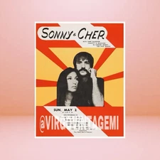 Sonny & Cher Concert Flyer (May 2, 1971)