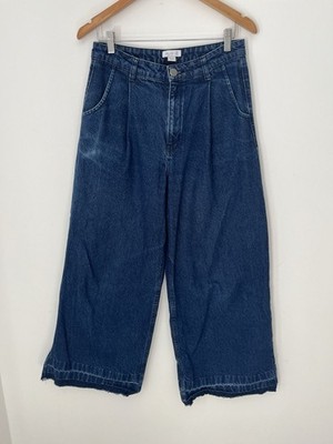 Aligne Connie Wide Leg Tapered Jeans W29 Blau Mid Wash