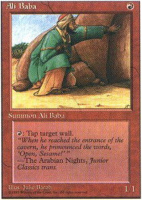 FBB Korean Ali Baba ~ Lightly Played 4th Edition Fourth Foreign Black Border Sto