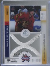 2024 Upper Deck SP Game Used All-Star Net Cord Relics /35 Elias Pettersson f7a