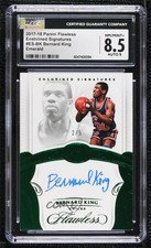 2017 Flawless Enshrined Signatures Emerald 2/5 Bernard King CGC 8.5 Auto HOF 3d3