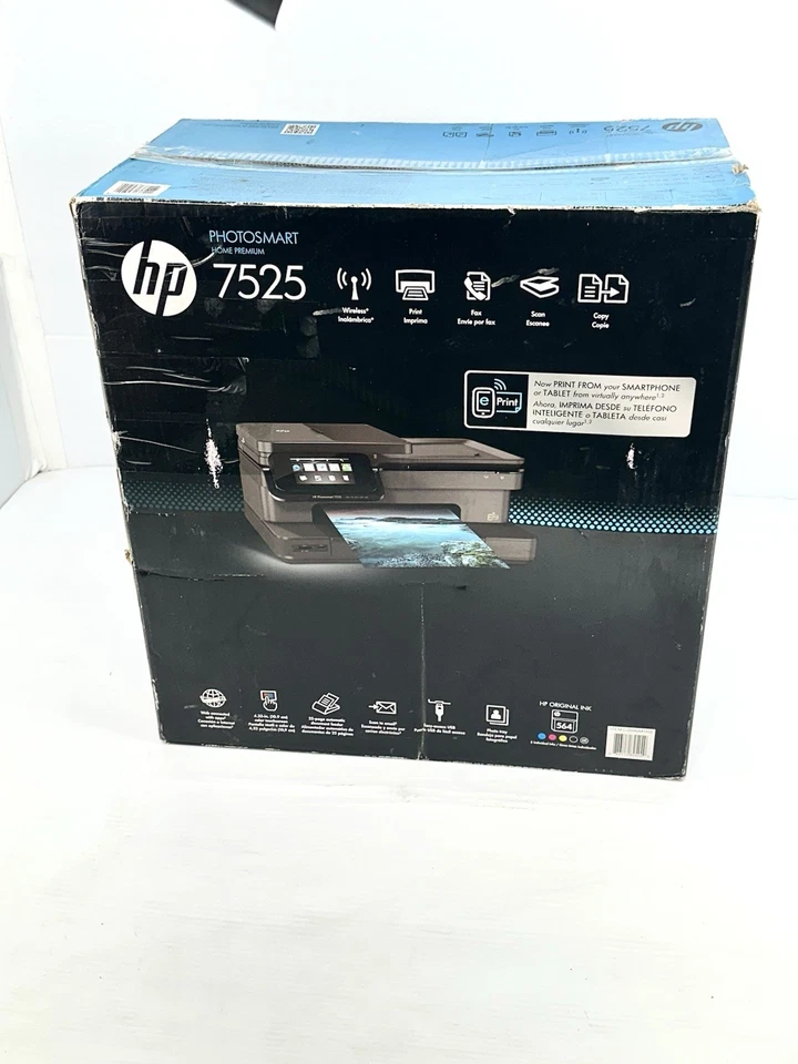 Brandneu HP Photosmart 7525 All-in-One Tintenstrahldrucker,💥Brandneu€€ - Bild 2 von 4